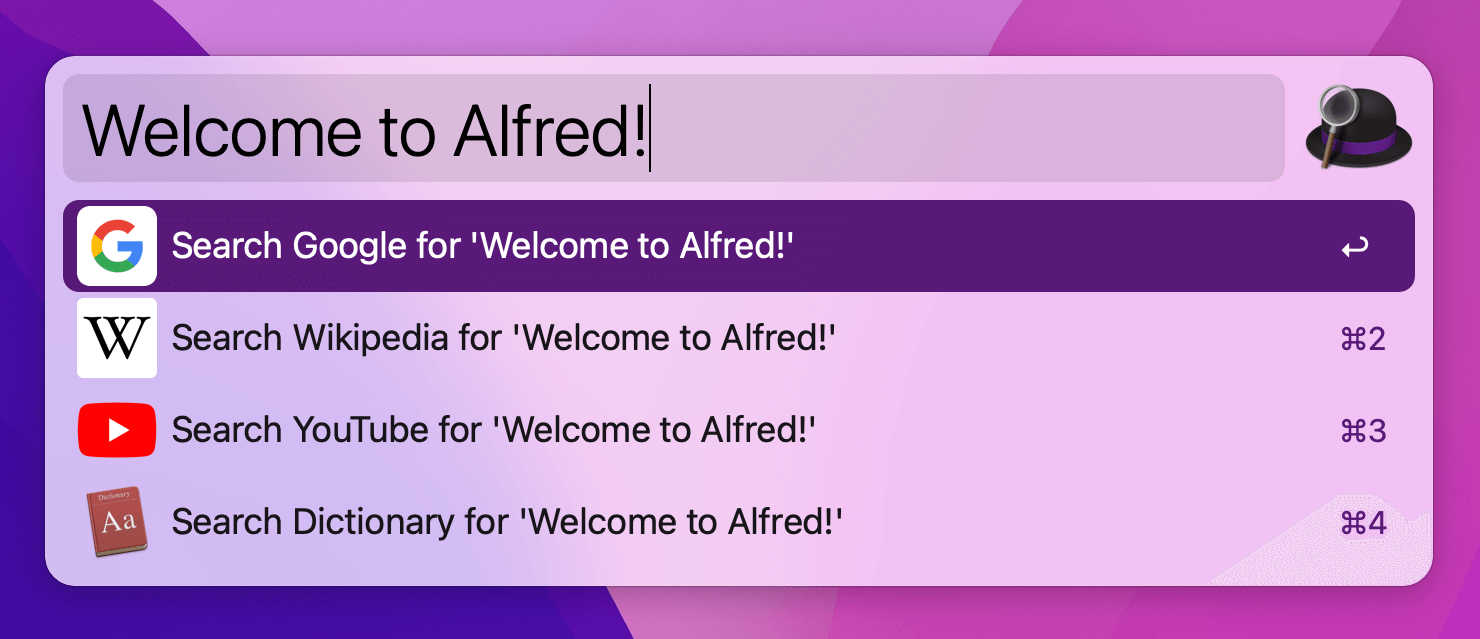 Alfred 效率启动