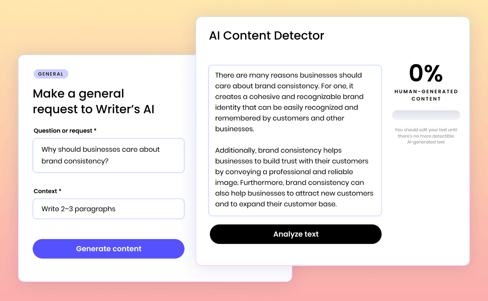 Writer AI内容检测