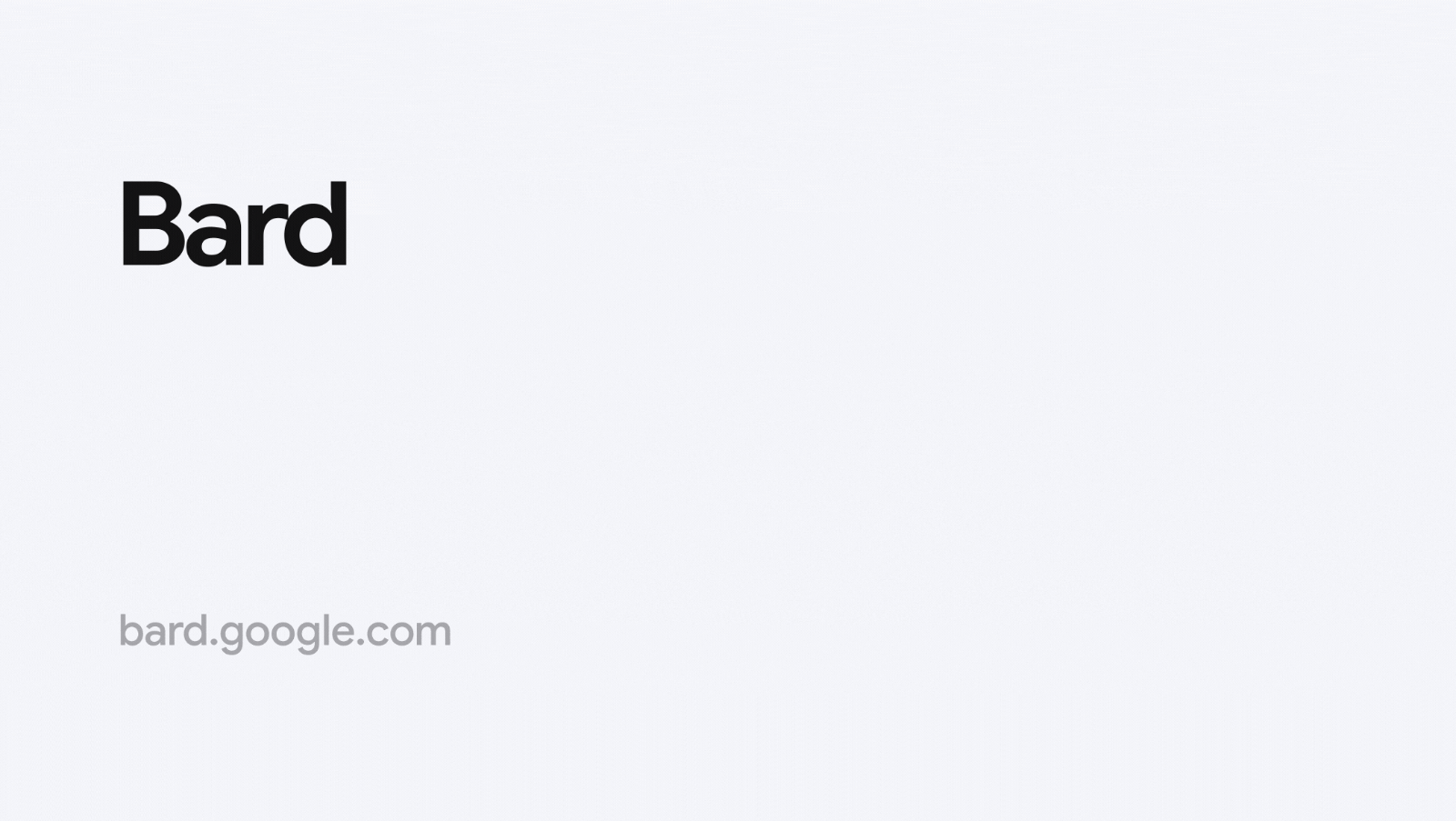 Google Bard|AI对话机器人