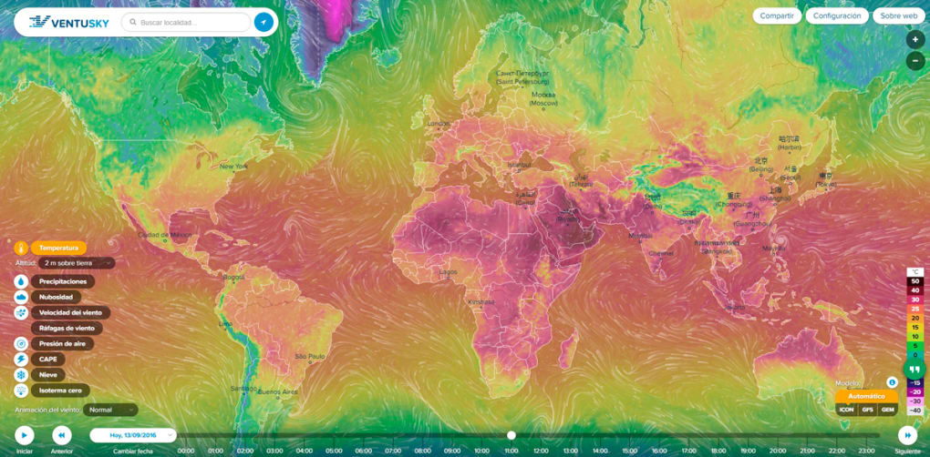 Ventusky动态天气地图