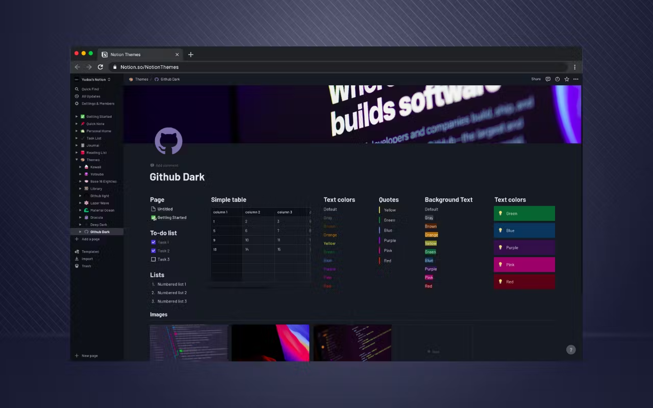 Notion Themes