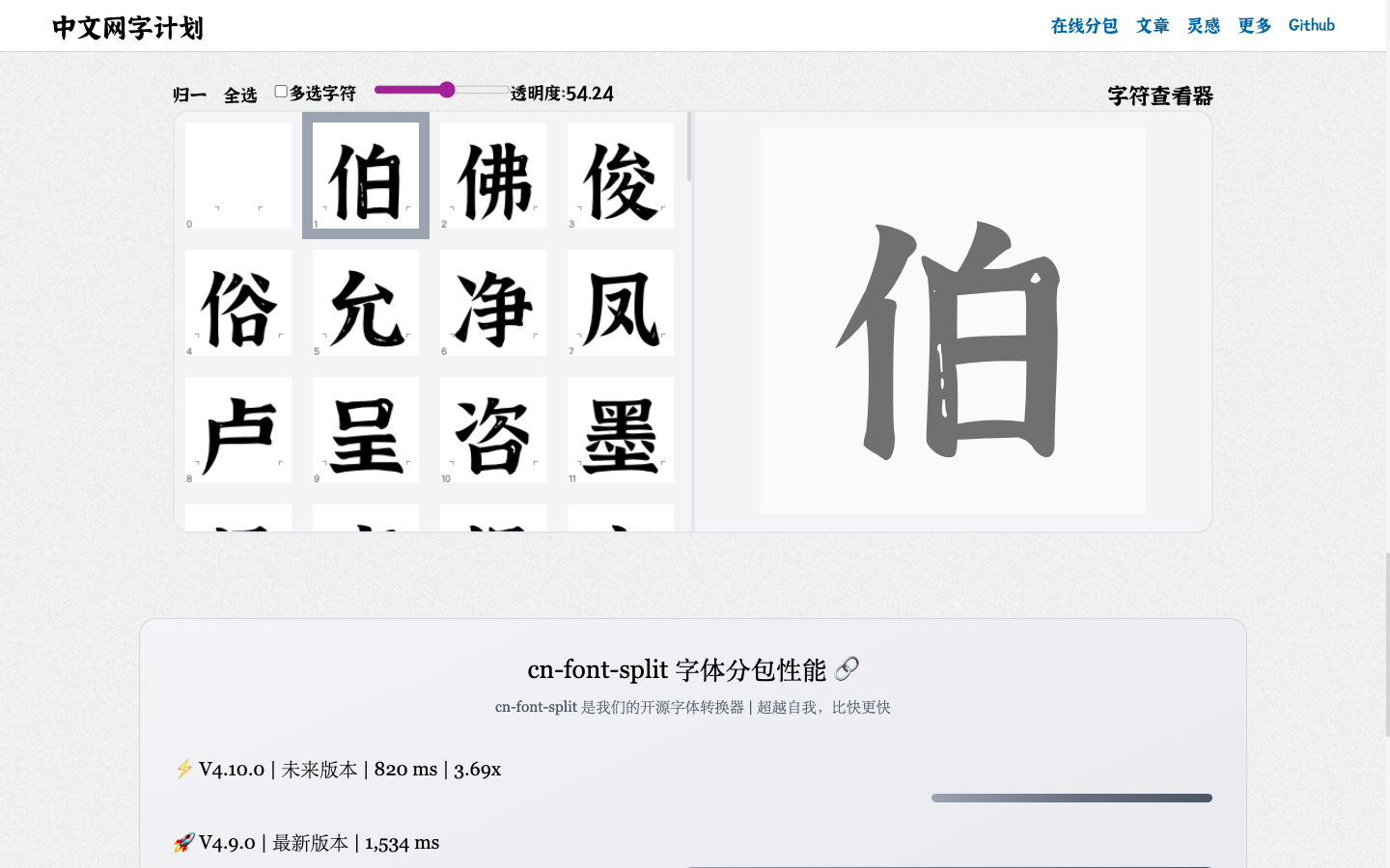 中文网字计划