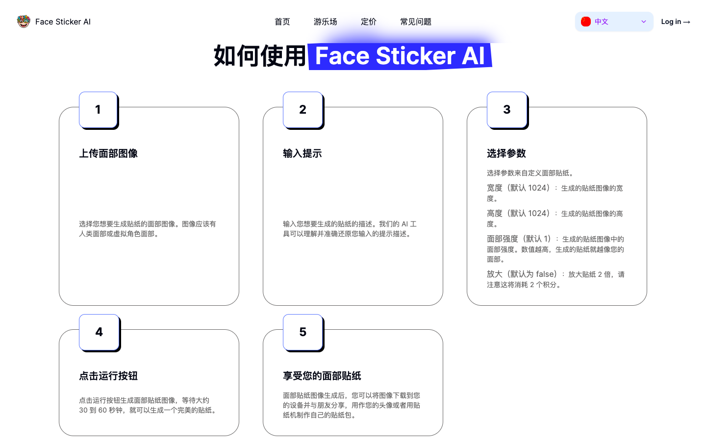 Face Sticker AI面部贴纸生成器