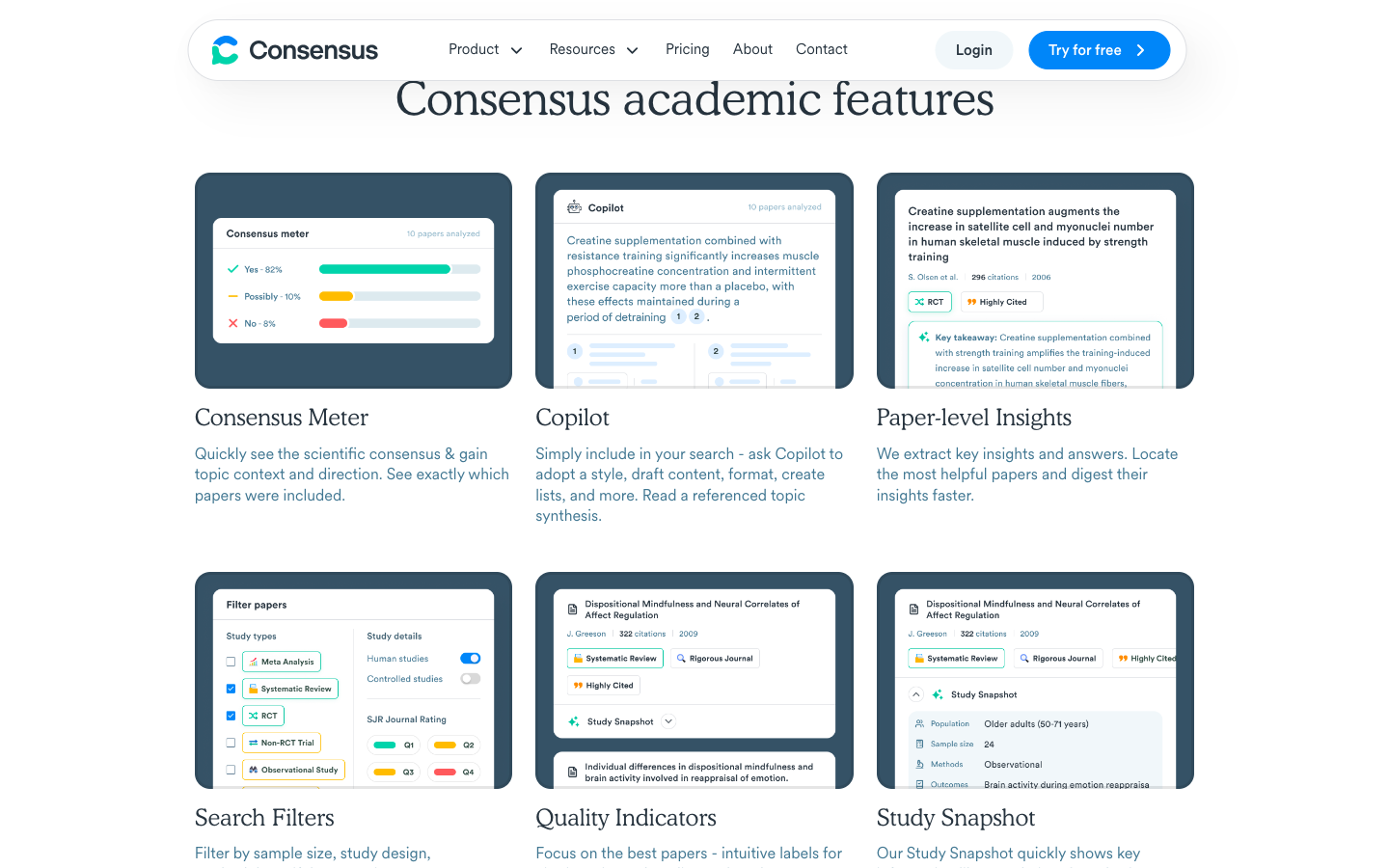 Consensus AI科研搜索