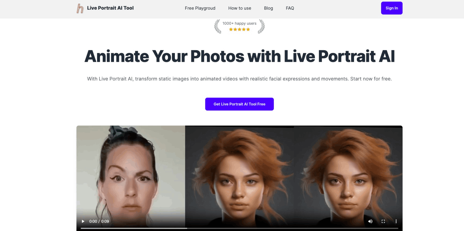 Live Portrait AI 照片转视频