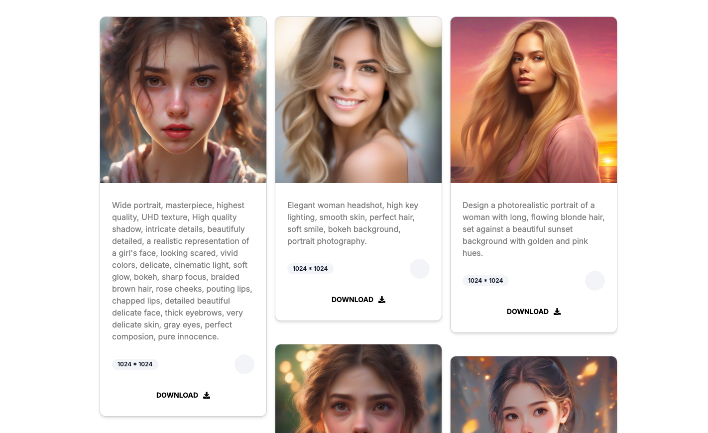 AI Girl Generator - AI美女头像生成