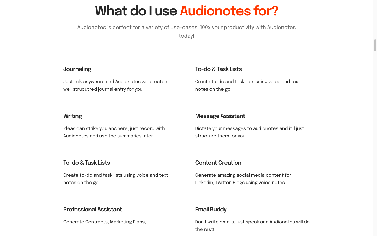 AudioNotes AI语音笔记