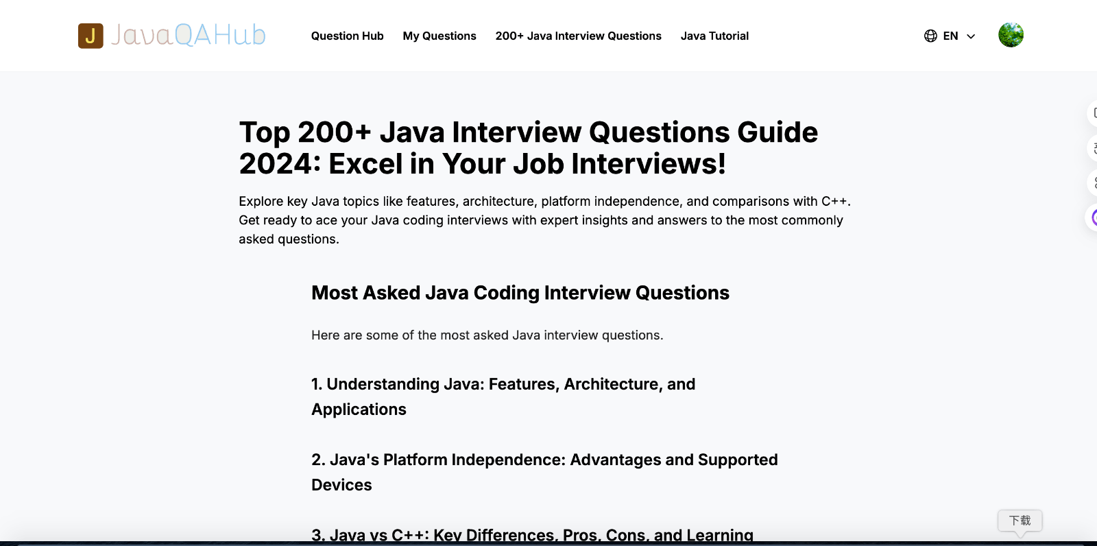 Java Q&A Hub—Java问答