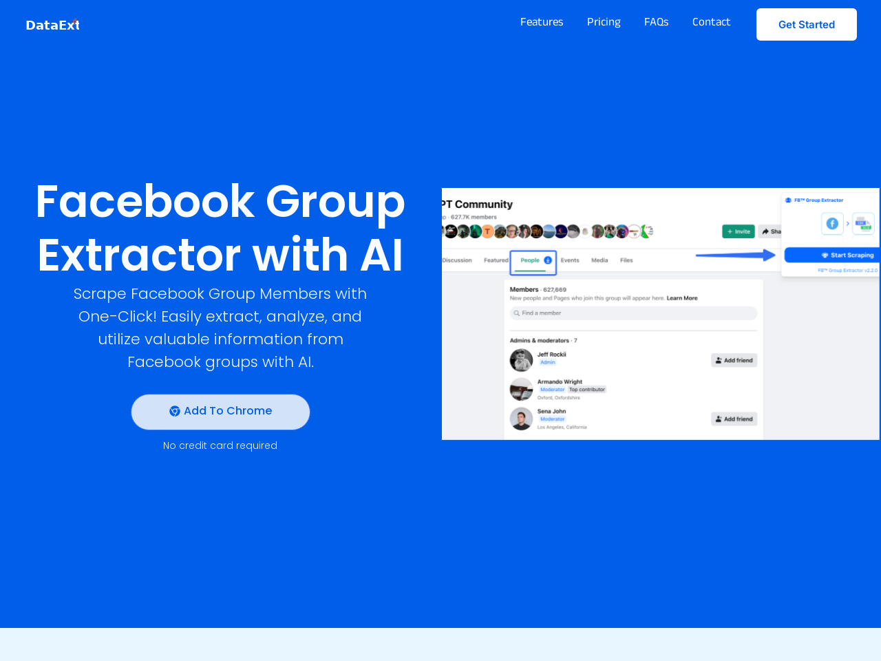 FB Group AI Extractor 数据提取