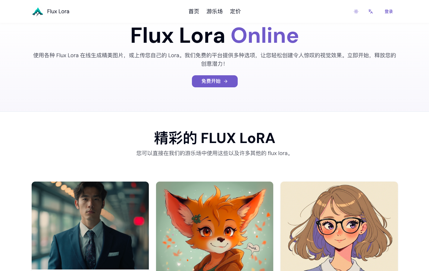 Flux LoRA AI Online