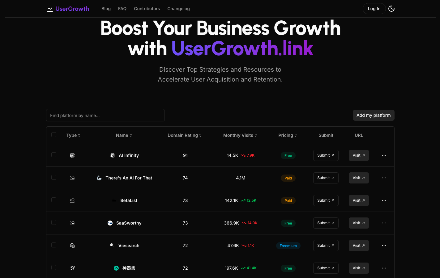 UserGrowth Link - SEO优化