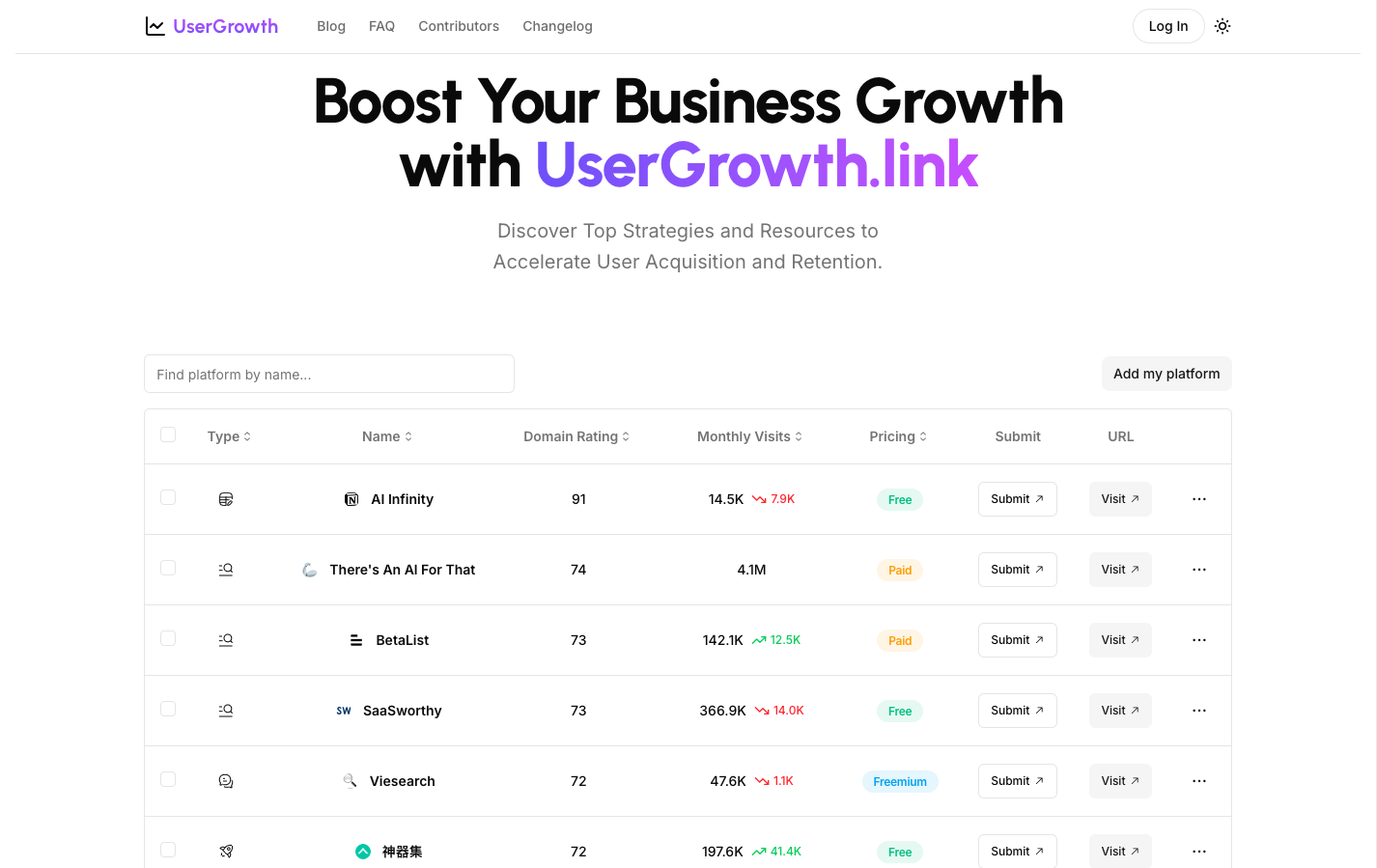 UserGrowth Link - SEO优化