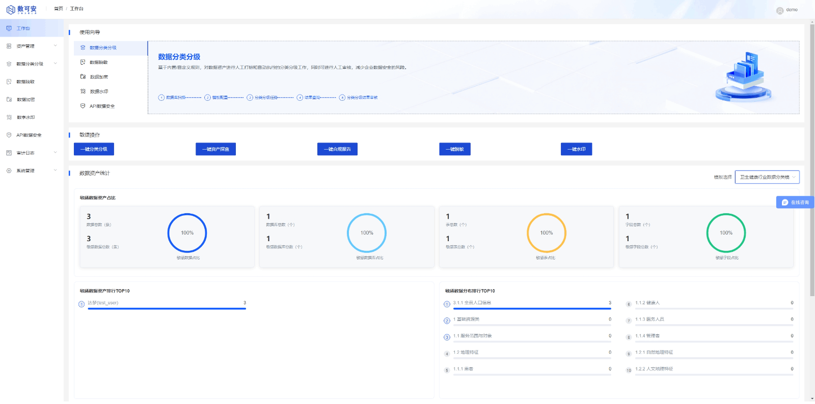 数可安 AI数据分类分级