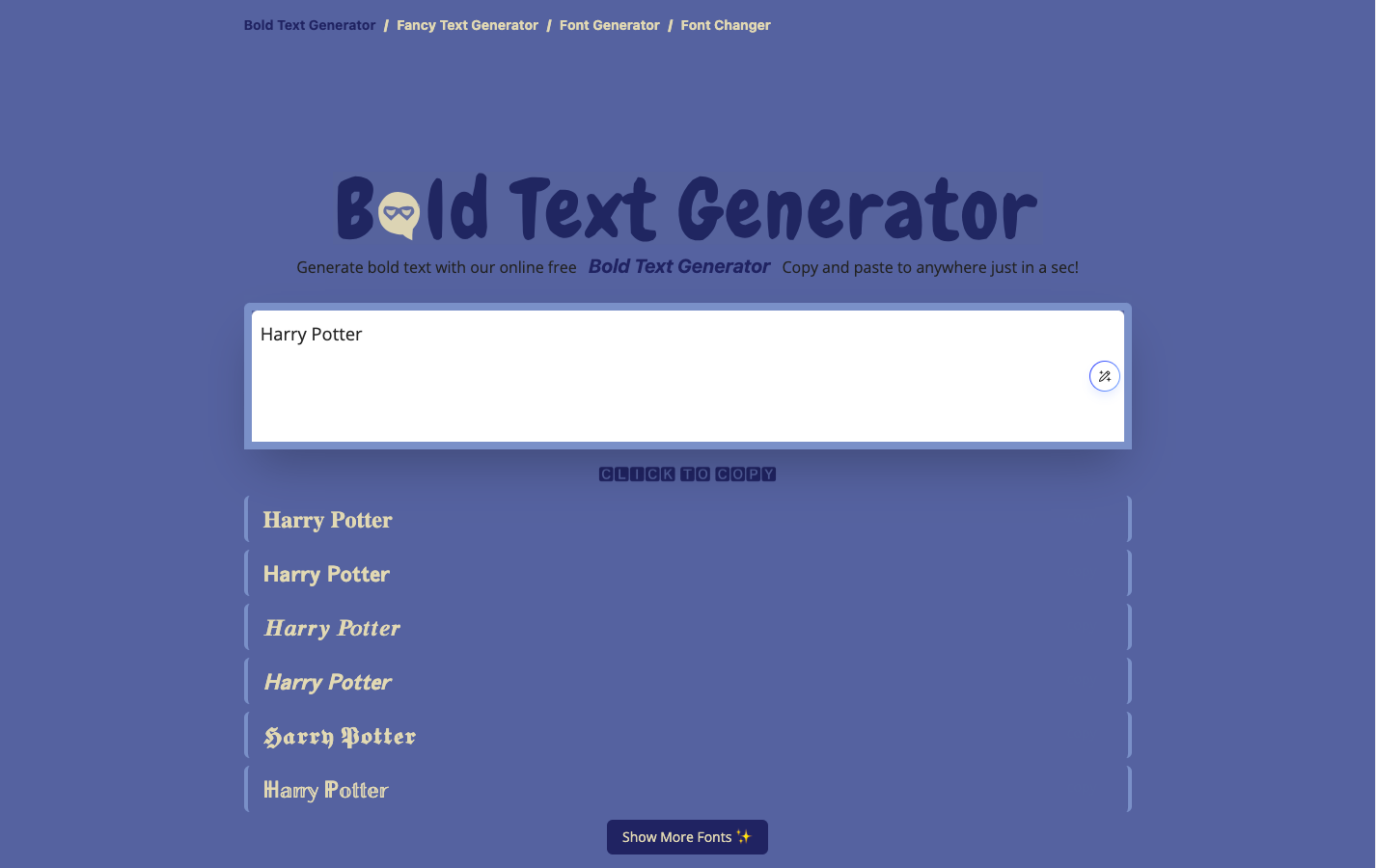 Bold Text Generator多样化字体生成器