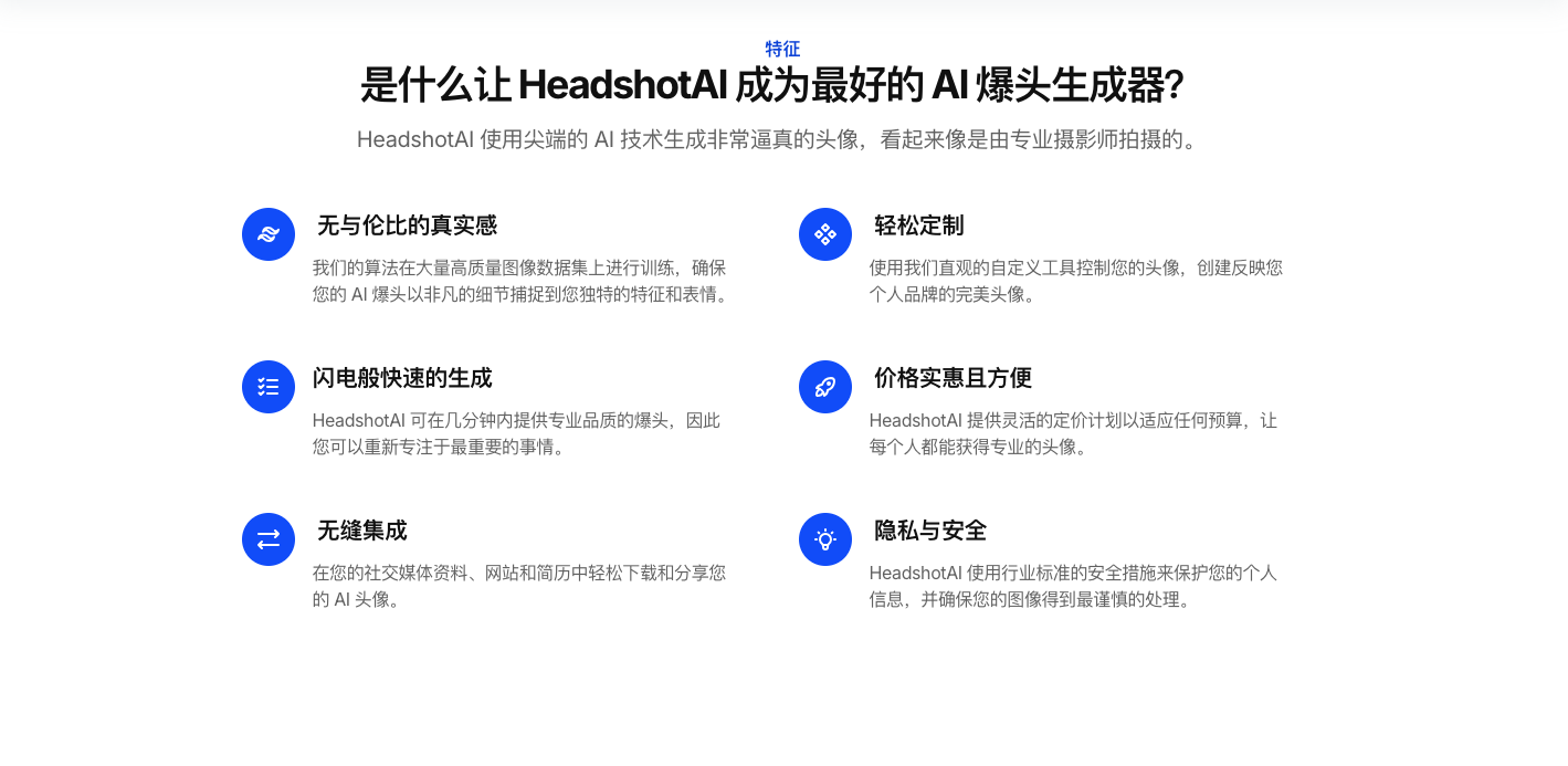 Headshotai AI职业照生成器