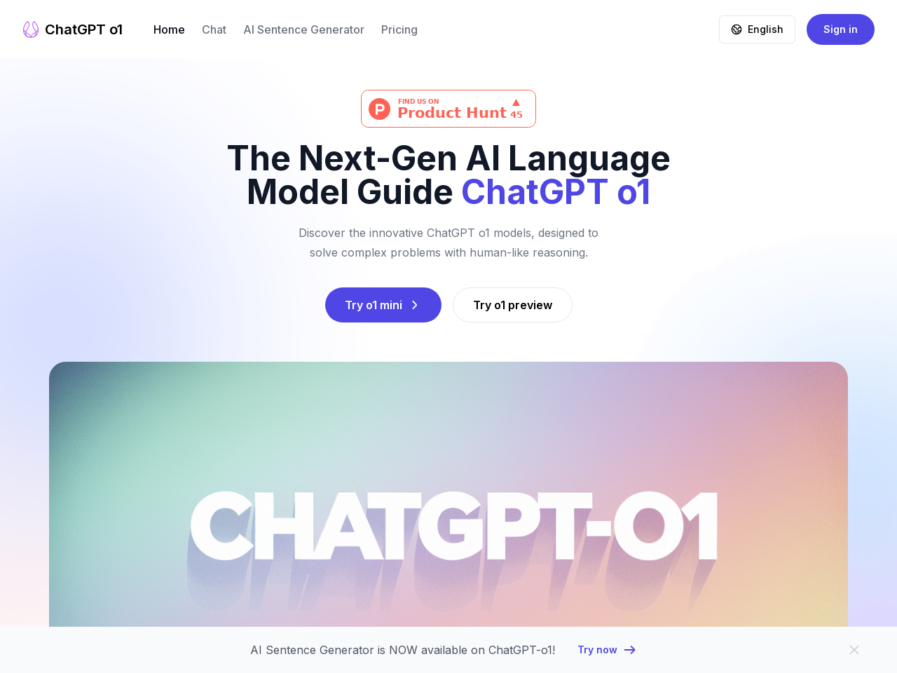 ChatGPT-o1 AI语言模型助手