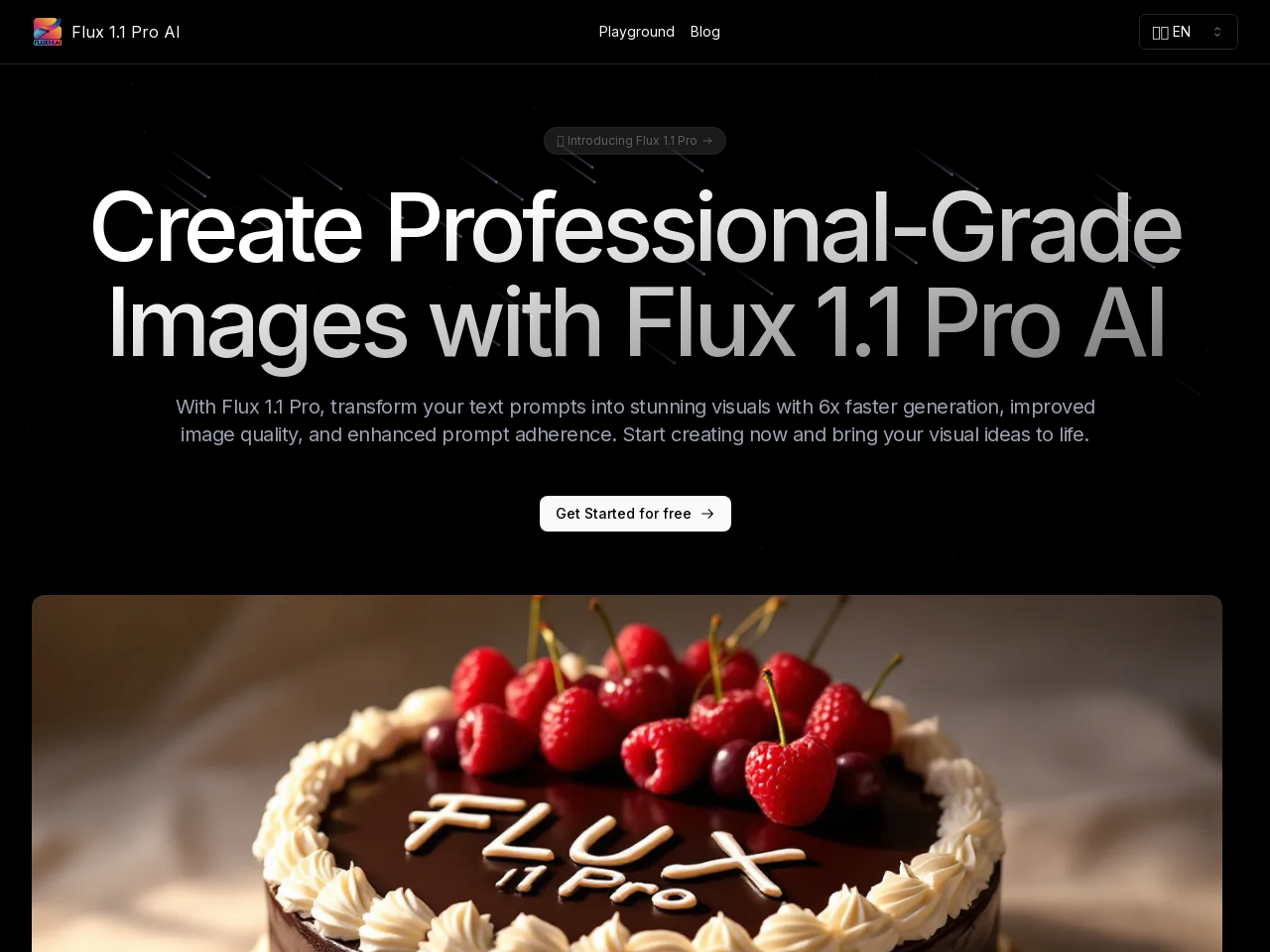 Flux 1.1 Pro - AI 图片生成器