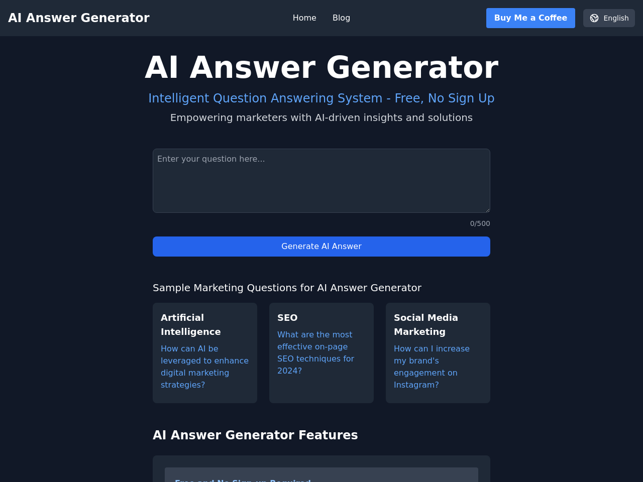 AI Answer Generator- AI营销问答