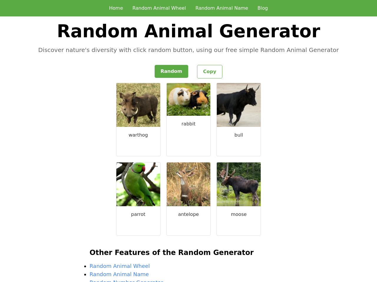 Animal Generator随机动物生成器