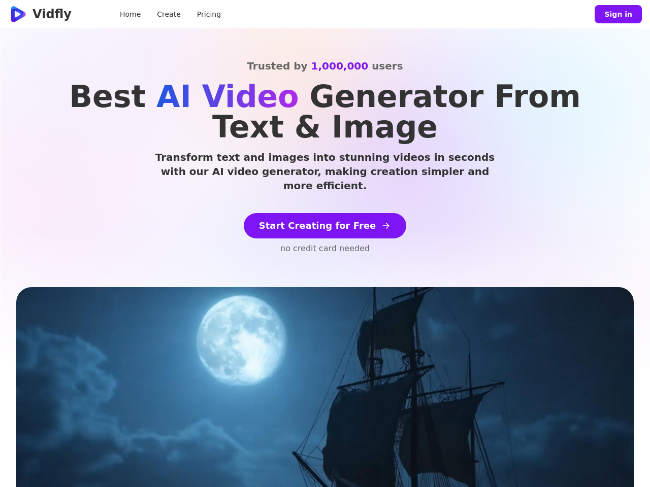 Vidfly AI 视频生成