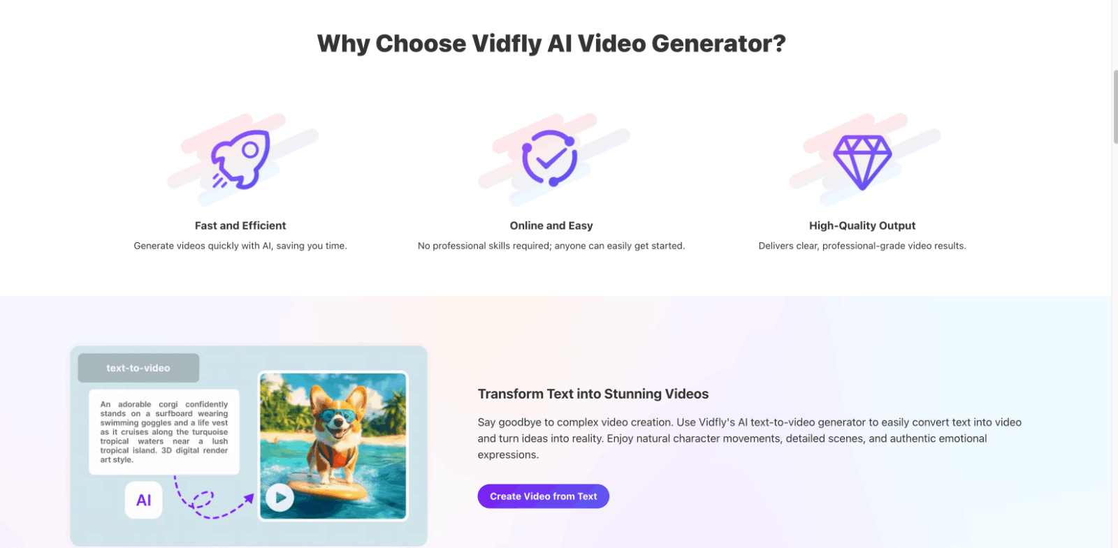 Vidfly AI 视频生成
