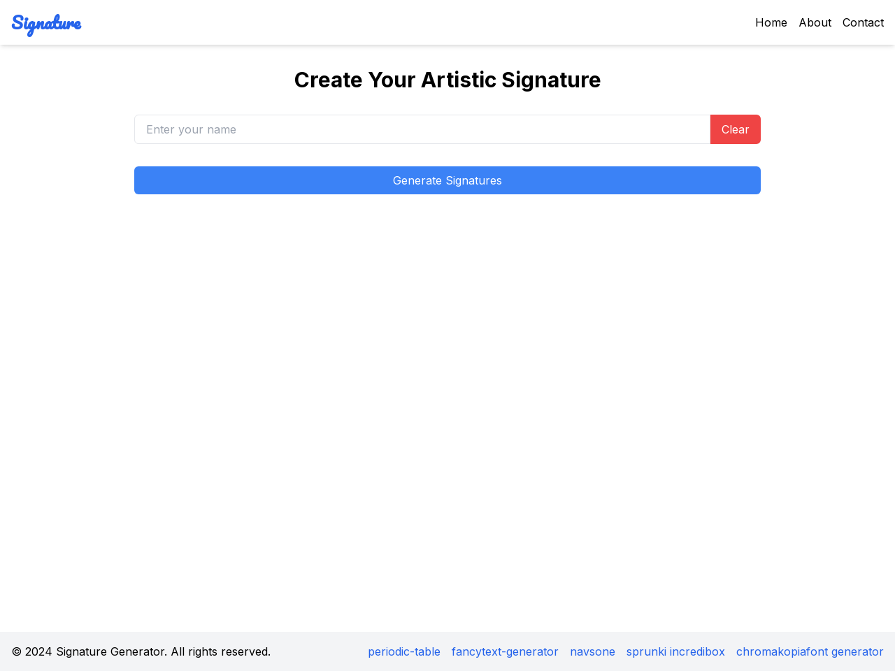 Signature Generator AI英文签名生成器