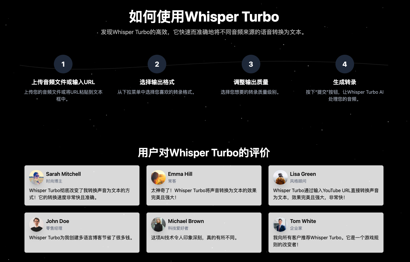 WhisperTurbo AI音频