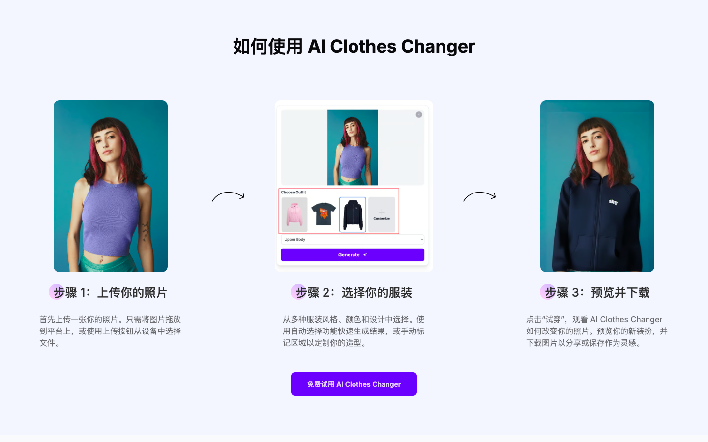 AI Clothes Changer虚拟试衣