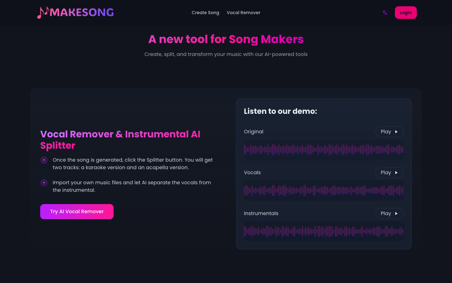 Makesong AI音乐生成器