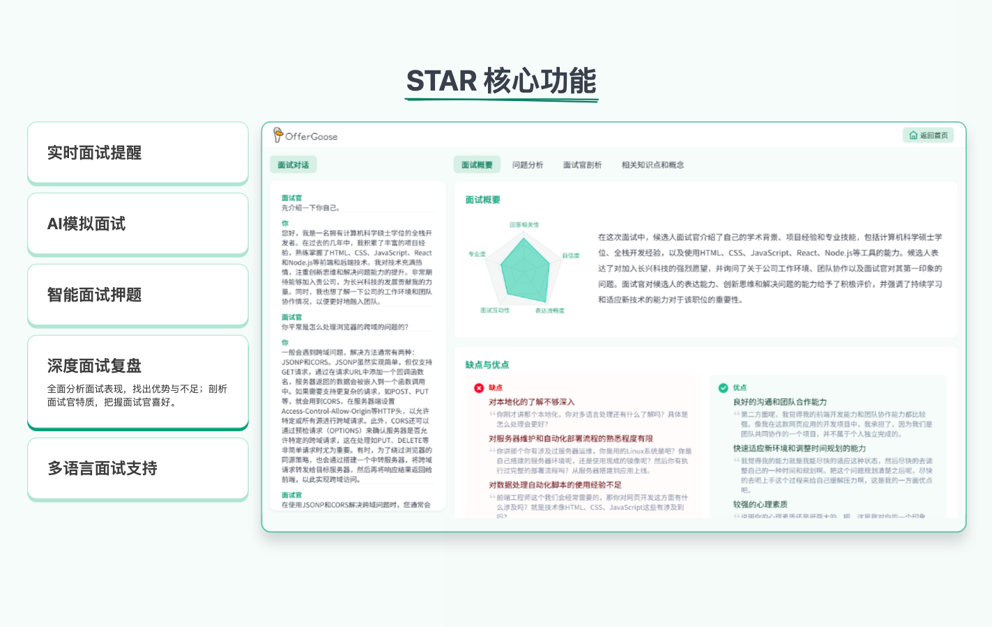 OfferGoose多面鹅 - AI面试
