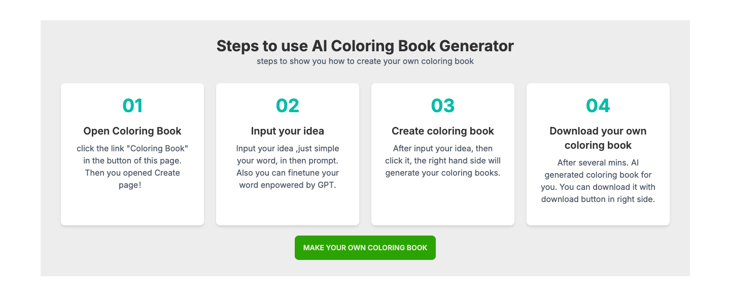 ColoringBookAI—AI涂色书生成器