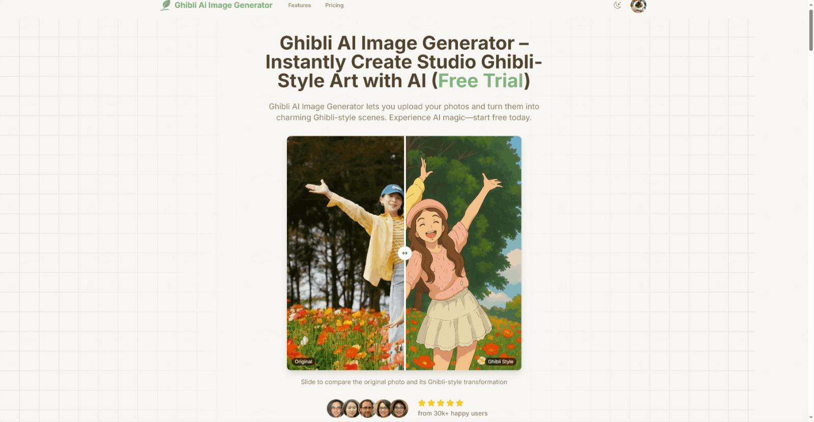 Ghibli AI Image Generator 吉卜力风格图片生成器
