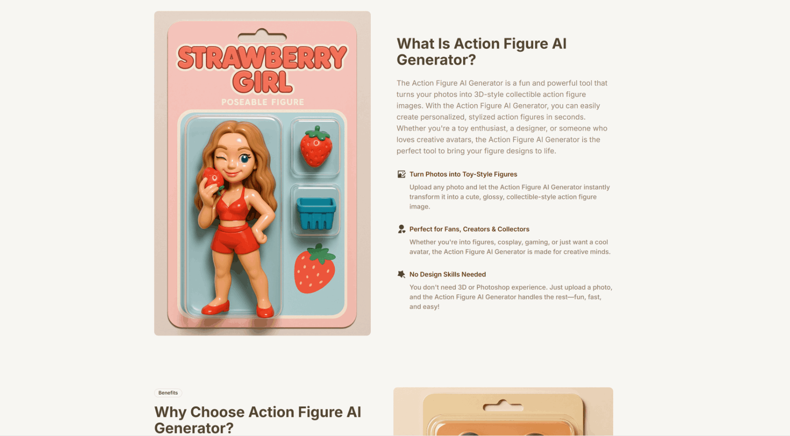 Action Figure AI Generator - AI动作人偶生成器