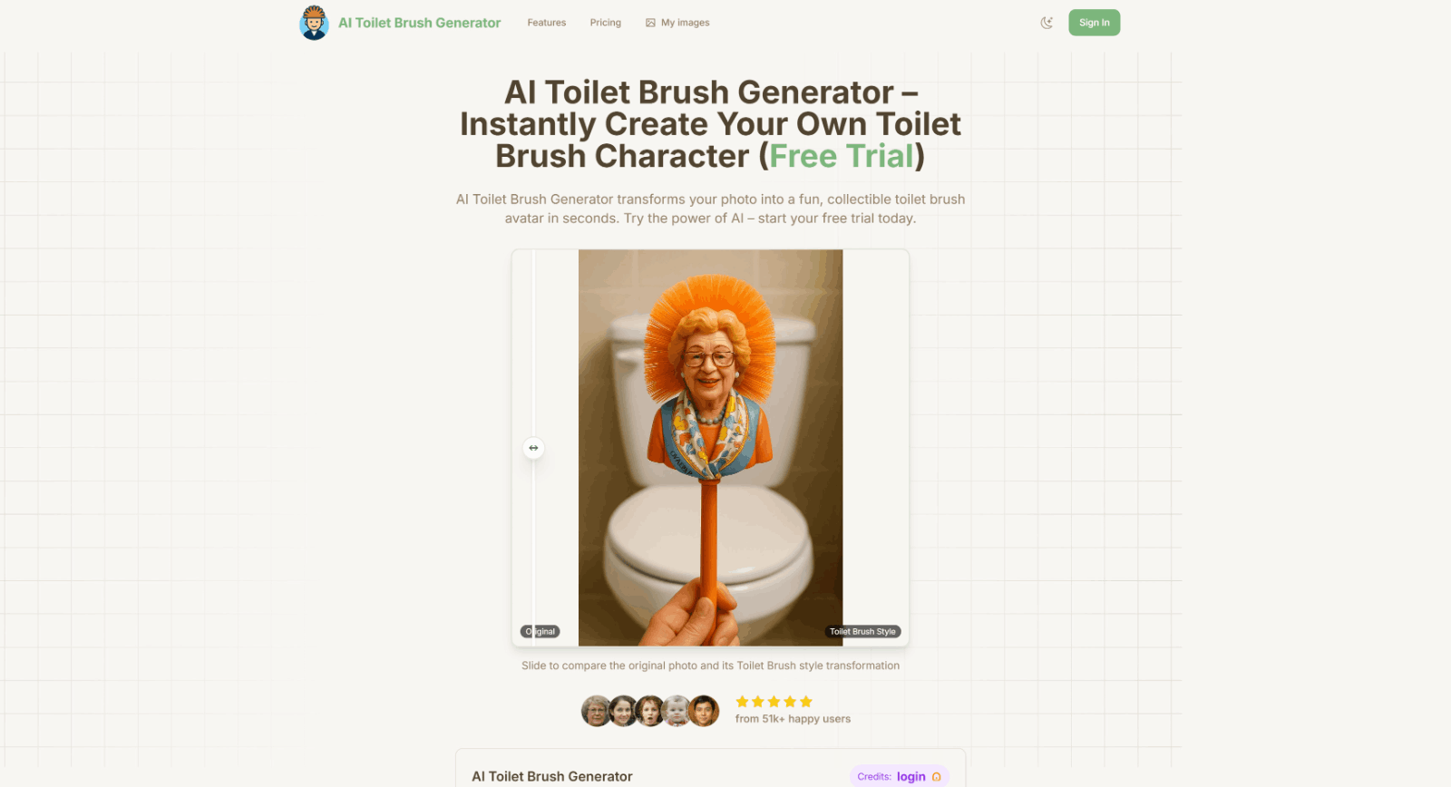 AI Toilet Brush Generator 玩具设计